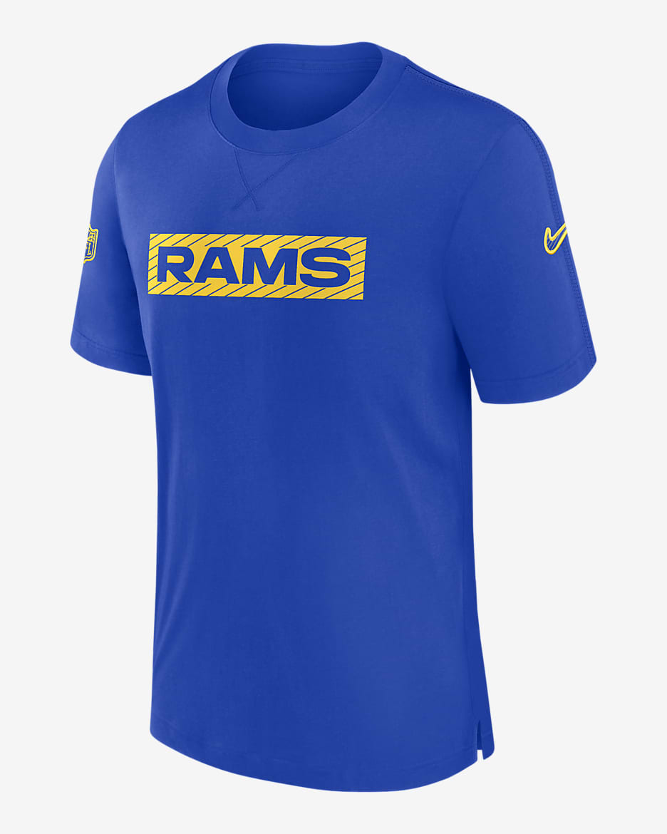 Los Angeles Rams Sideline Player Men s Nike Dri FIT NFL T Shirt. Nike